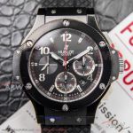 H6 Factory Hublot Big Bang 42mm 7750 Chronograph Watch - Black Dial Black Steel Case 542.CM.1770.RX